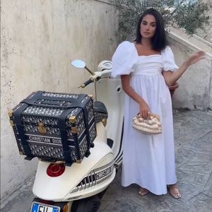 Zara Draped Poplin Dress